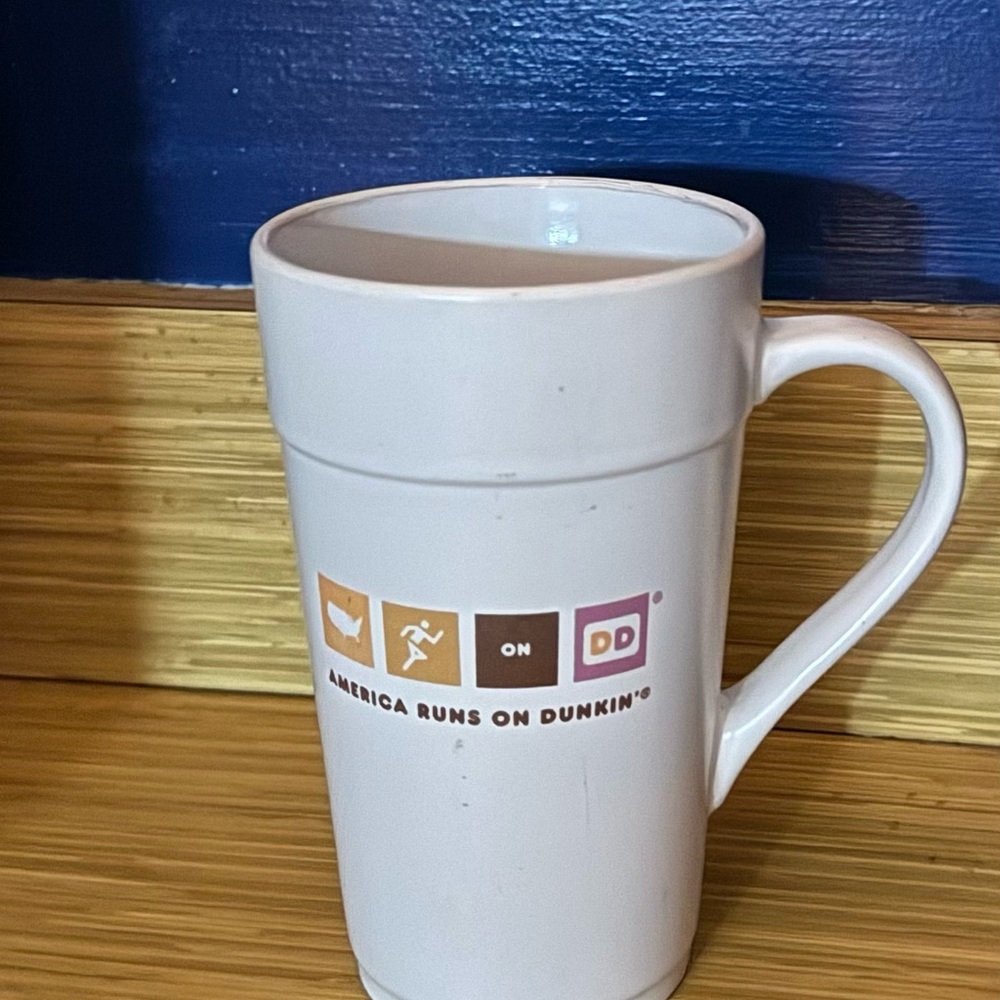 Dunkin Donuts large mug 6 inches high
